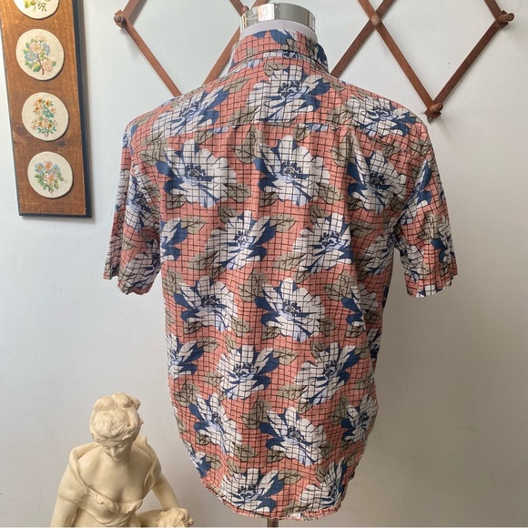 Club Monaco Grid Floral Button Up Shirt - Picture 6 of 13